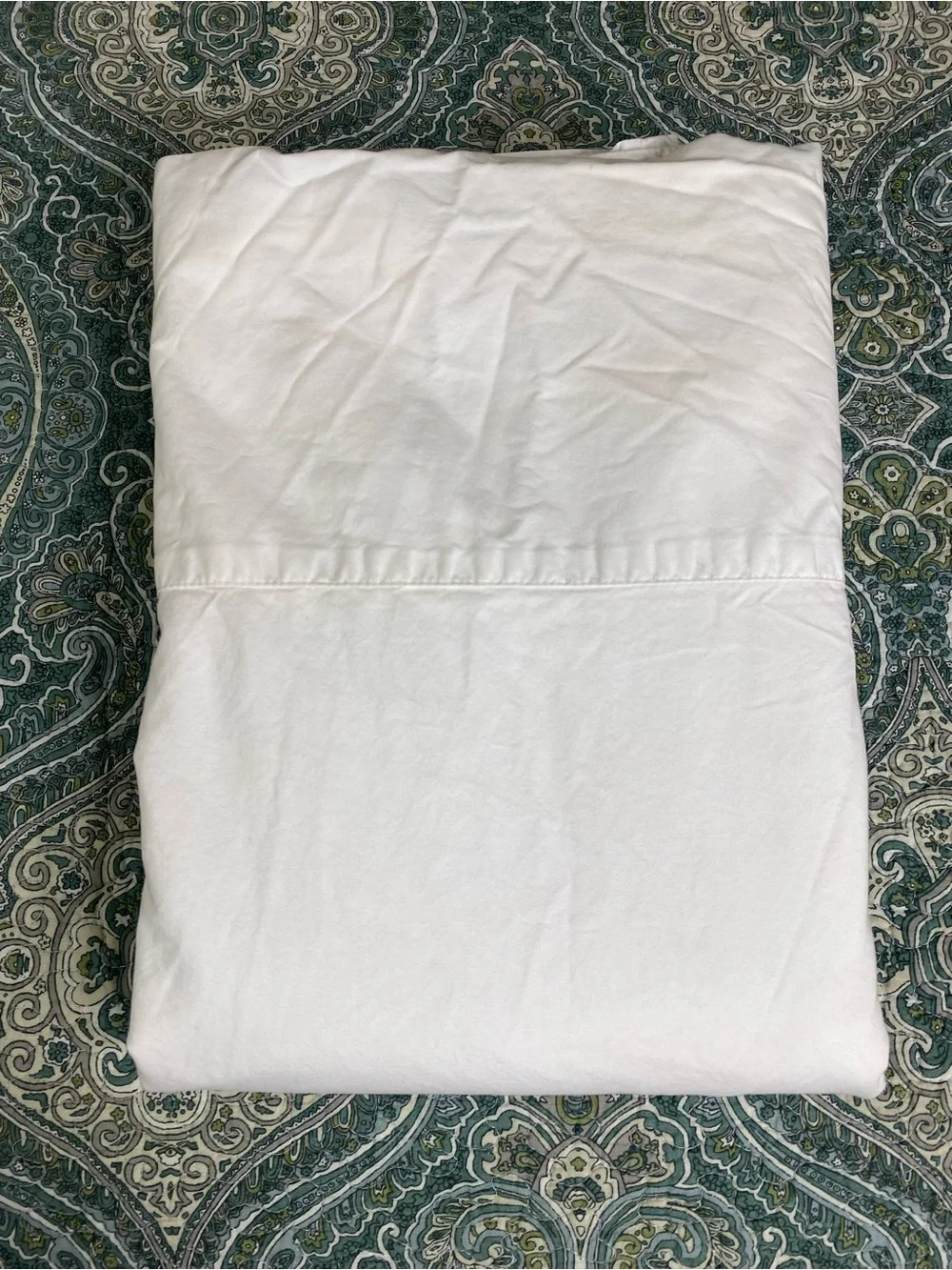 Boll & Branch King Flat Sheet Organic cotton White